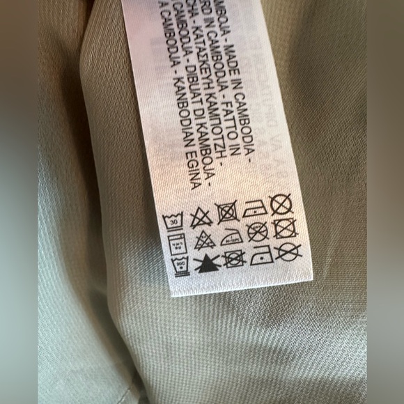 ZARA Tiered Dress With Lace Inserts Size Medium Long Sleeves, NWT - Picture 9 of 10